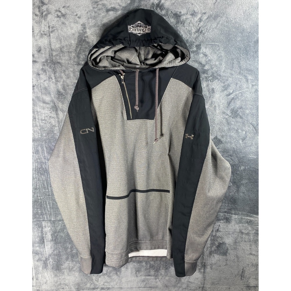 Under Armour x Cam Newton Hoodie Mens 3XL Fitted Grey All American Football Rare